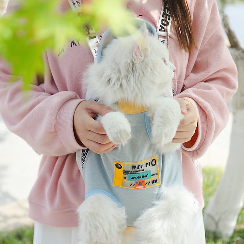 Bolsa para gatos, mochila portátil para salir, llevar hombros para mascotas