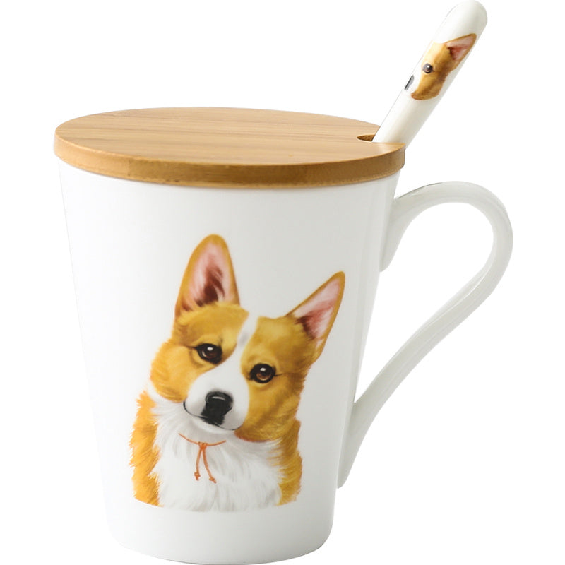 Tasse en céramique de chien animal