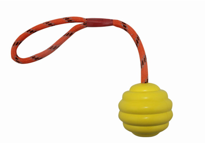 Ball Multi-color Optional Rubber Bite-resistant Molar Clean Tooth Rope Knot Interactive Training Pet Toy