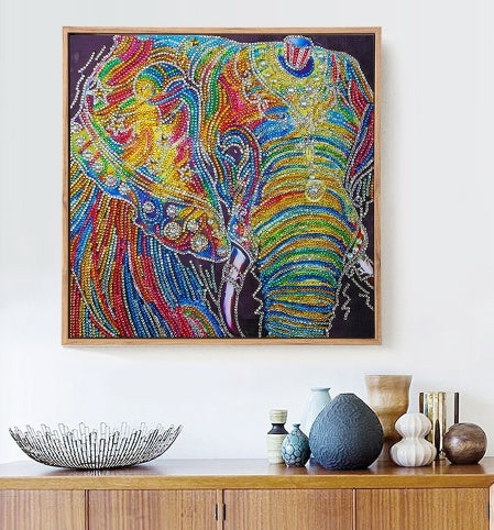 AZQSD Diamond Embroidery Animal Special Shape Diamond Painting Elephant Rhinestone Mosaic Selling Home Decor 30x30cm