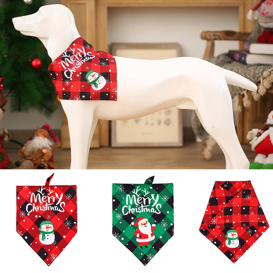 Elegante babero navideño para perros, toalla para Saliva, Collar para mascota, bufanda para gato, perro, decoración Xams, el mejor precio