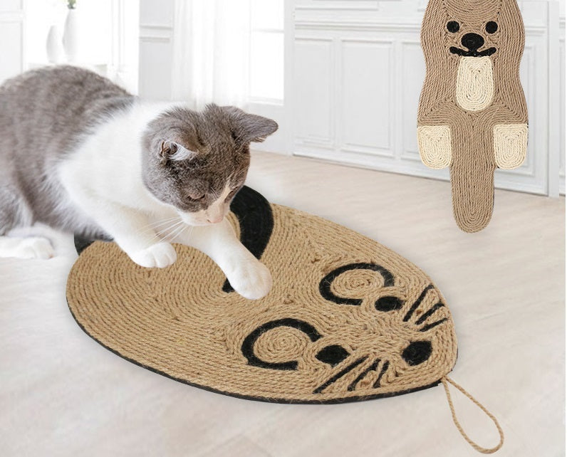 Panda Sisal Cat Grab Pad Scratch Resistant Sisal Cat Toy