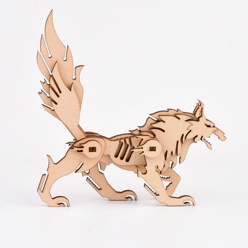 Wooden 3D animal puzzle