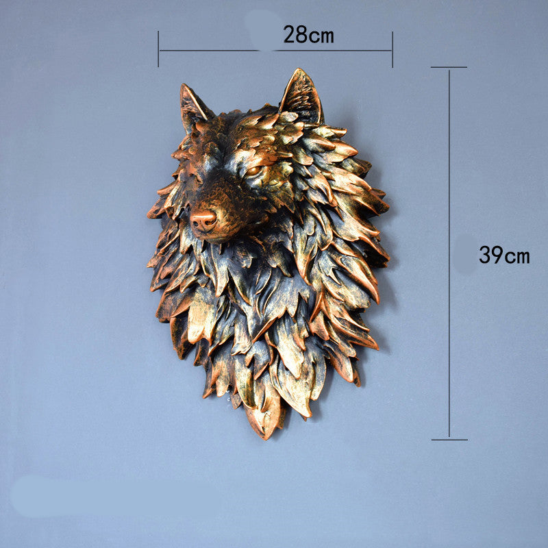 3D Three-dimensional Wall Decoration Creative Animal Head Pendant