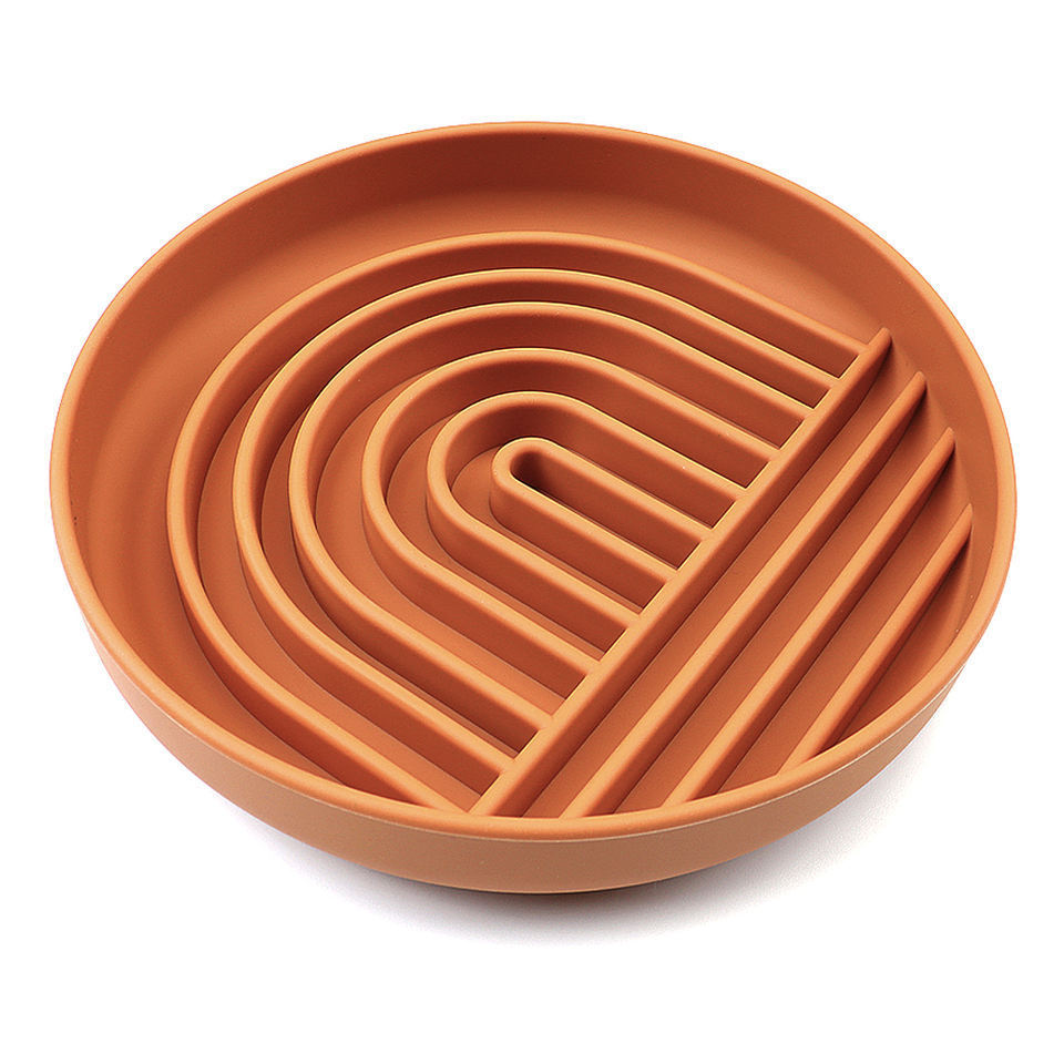 The Slowdown Bowl Silicone Slow Feeder For Dogs Puppies Slow Eating Modern Lick Mat Design Reduces Gulping Dishwasher Fit For All Breed Mealtime Challenge