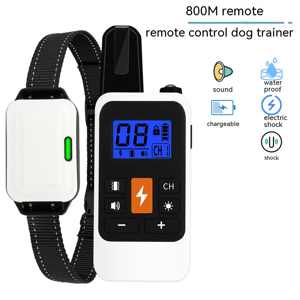 800 M Multifunctional Remote Control Electric Shock Collar LED Digital Display Charging Waterproof Training Device