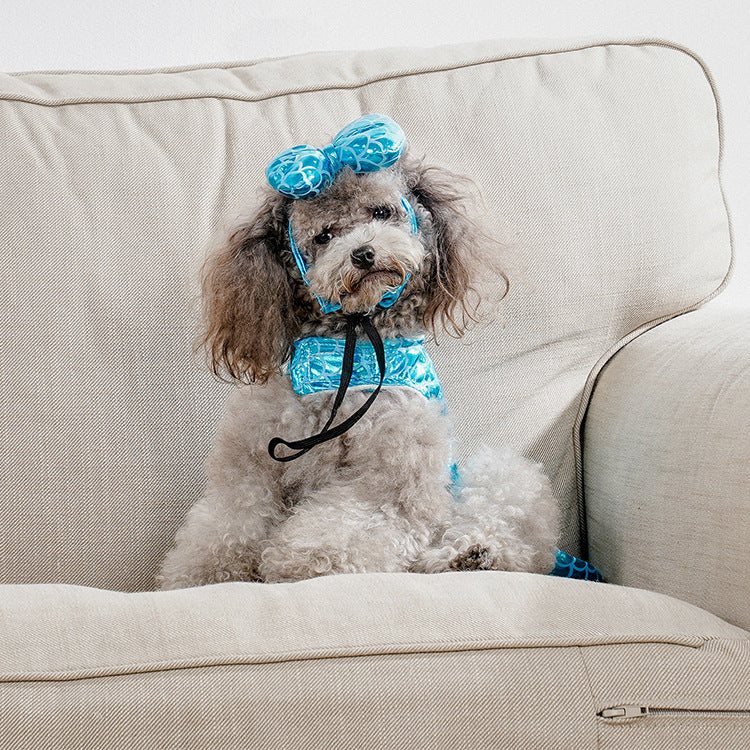 Accessoires sirène pour petit chien, chat, vêtements pour chien