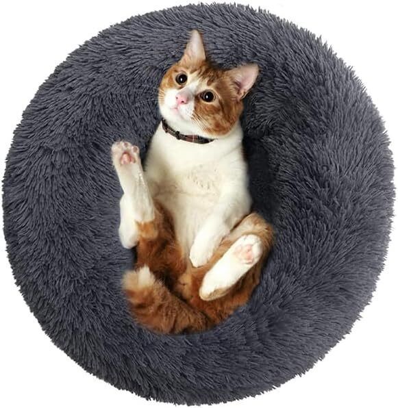 Lit pour chien lit pour chat lit pour animal de compagnie lit câlin panier pour chien oreiller beignet en peluche