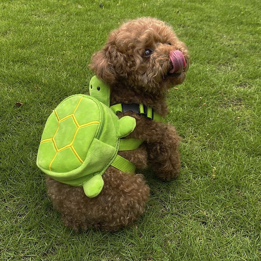 Mochila para mascotas de gran capacidad transpirable y portátil con diseño de dibujos animados