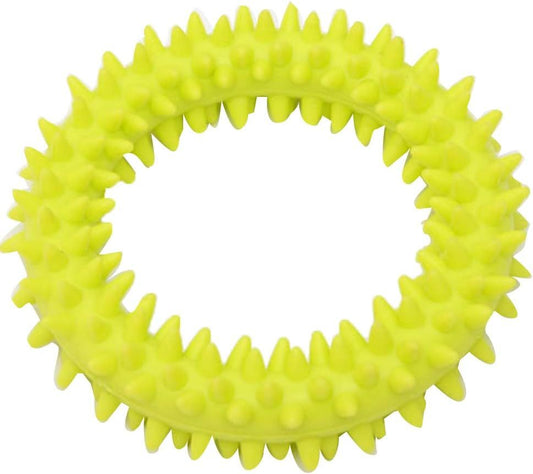 Juguete para masticar para perros, anillo circular con púas de TPR, juguete para morder para perros, juguete para limpiar dientes, suministros para mascotas