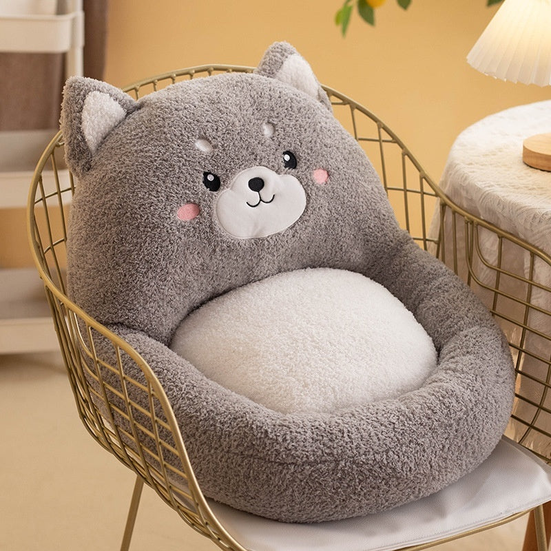 Animal Sofa Cushion Backrest Plush Seat Cushion