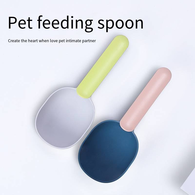 Pelle à nourriture pour animaux de compagnie avec poignée ergonomique à clip pour chats, chiots et petits chiens