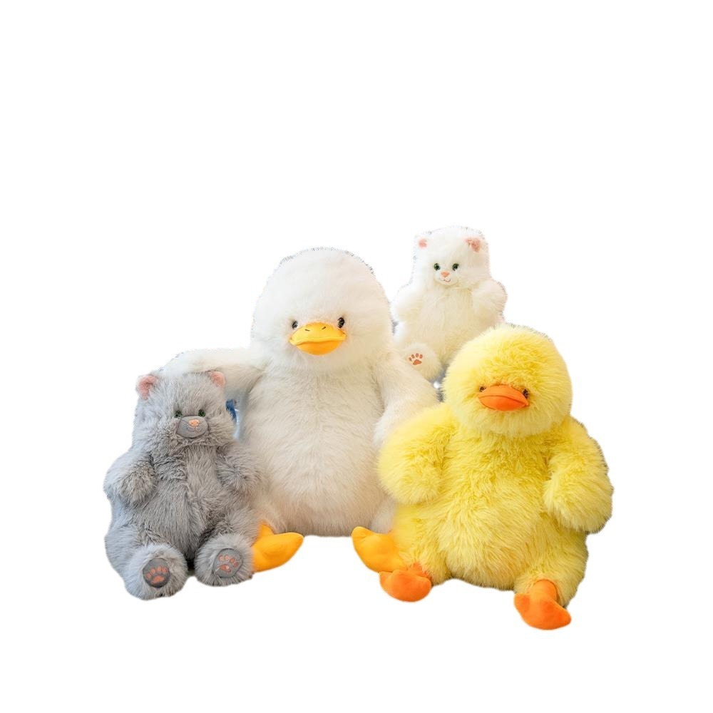 Almohada linda de los juguetes de peluche de la muñeca del pato del pato