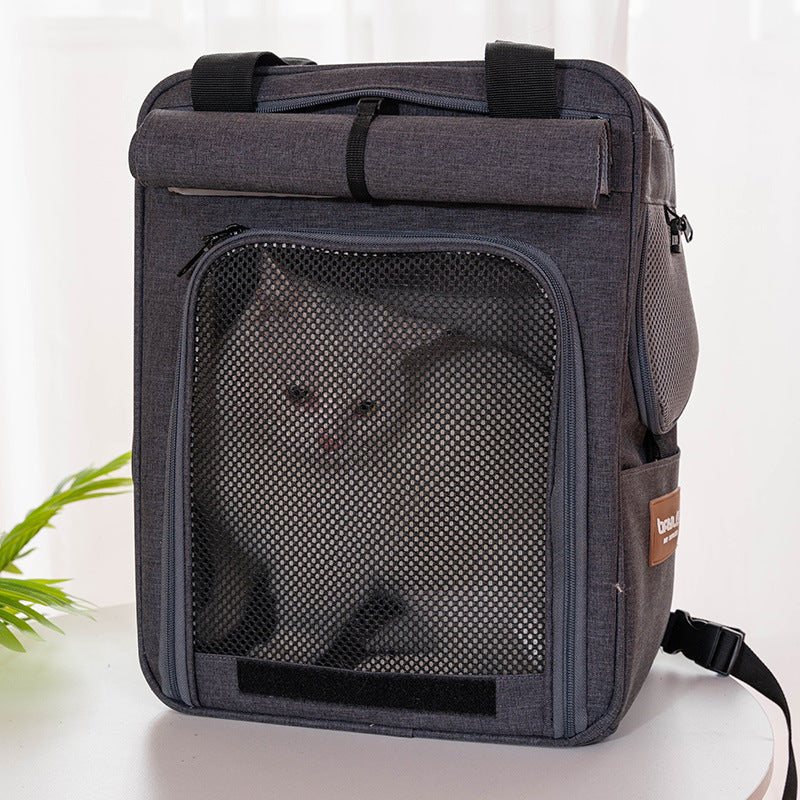 Bolsa para gatos, bolsa para salir portátil, mochila espacial para hombros de gato, bolsa escolar para gatos, suministros portátiles para mascotas