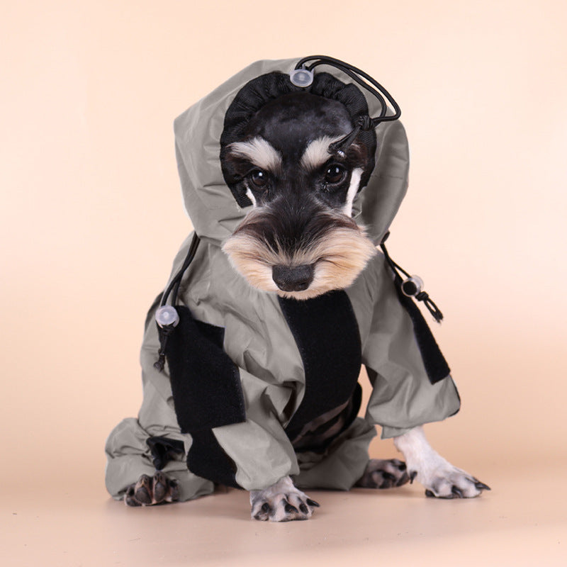 Chubasquero para perros, chaqueta reflectante táctica, Poncho impermeable, ropa