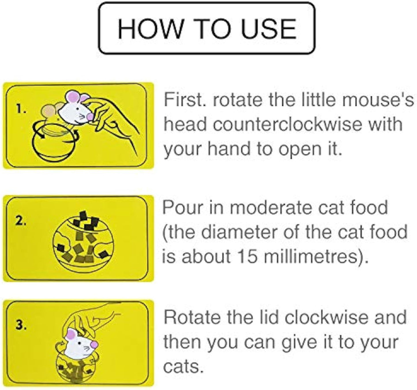 Cat Food Ball Slow Feed Mice Tumbler Shaped Pet Treat Ball Cat Food Toy Ball Pet Food Ball Cat Feeder