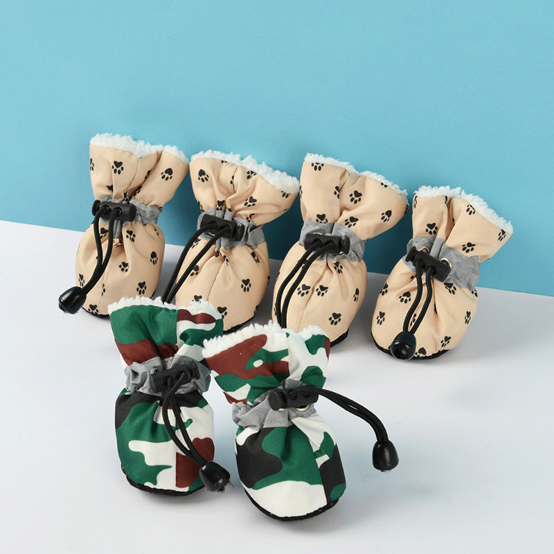 Zapatos para niños pequeños impresos en interiores impermeables y a prueba de caídas para mascotas