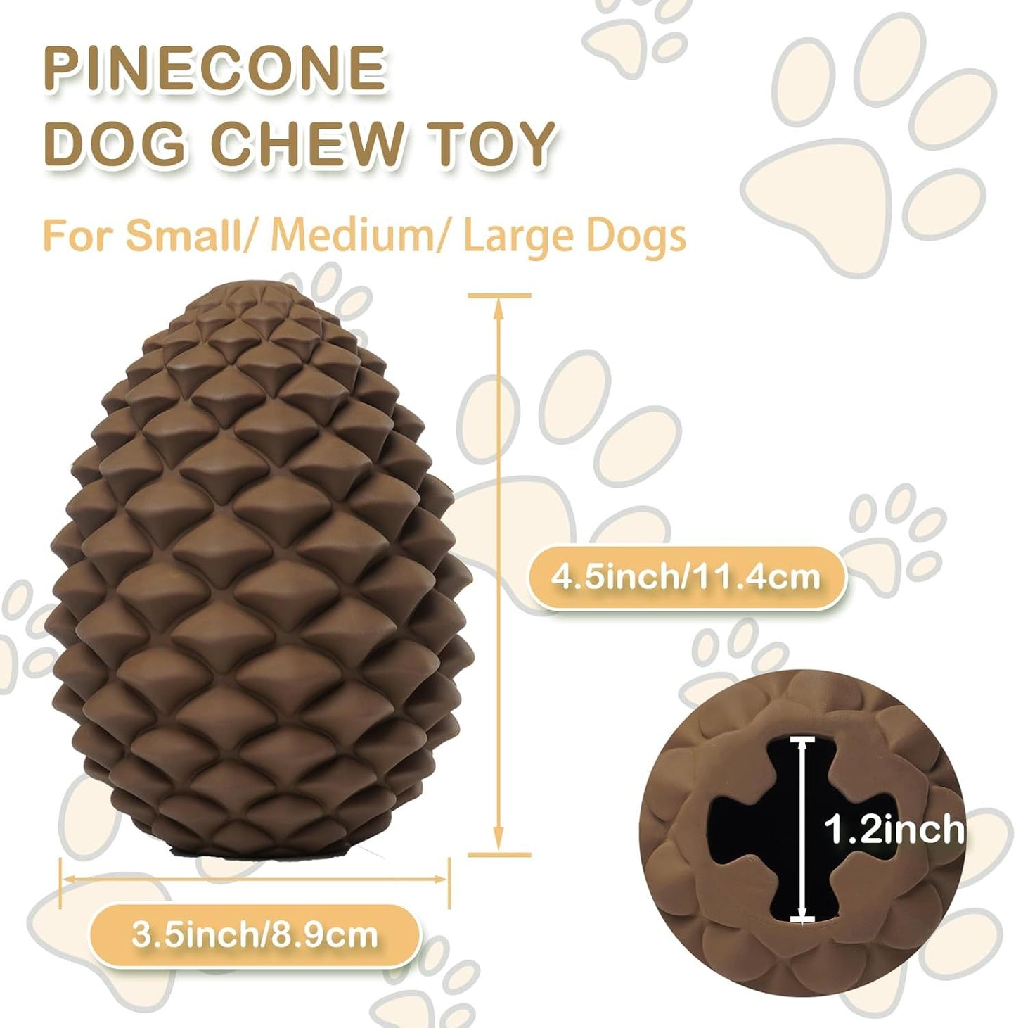 Juguetes resistentes para perros con forma de piña para masticadores agresivos Juguetes para masticar para perros con dispensador interactivo de golosinas Juguete indestructible para perros medianos y grandes Regalos resistentes para perros