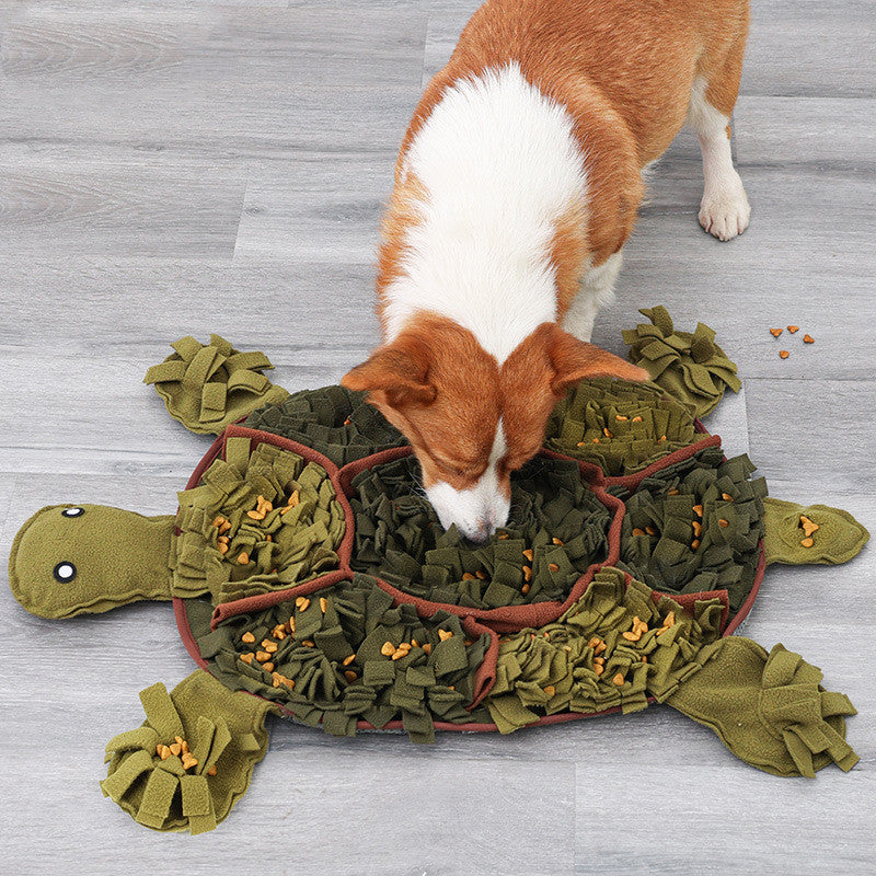 Coussin renifleur pour animaux de compagnie, tortue, décompression, consomme de l'énergie, jouet pour chien