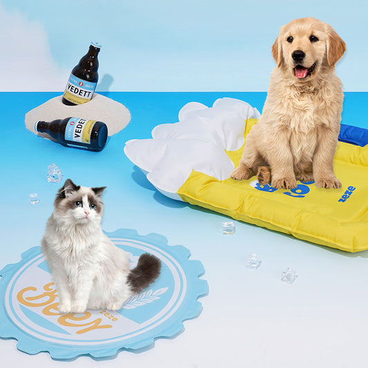 Beer Pet Ice Pad Dog Cooling Pad Summer Cooling Cat Sleeping Mat Pad Ice Bed Sleeping Pad