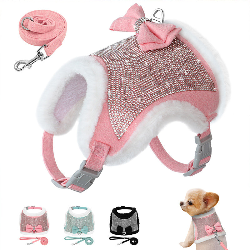 Vest Style Puppy Dog Traction Rope Chest Back