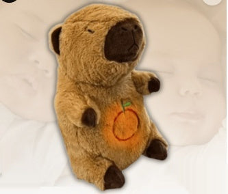 Ours en peluche respirant Loutre Jouet en peluche audio lumineux Poupée de sommeil réconfortante pour enfant