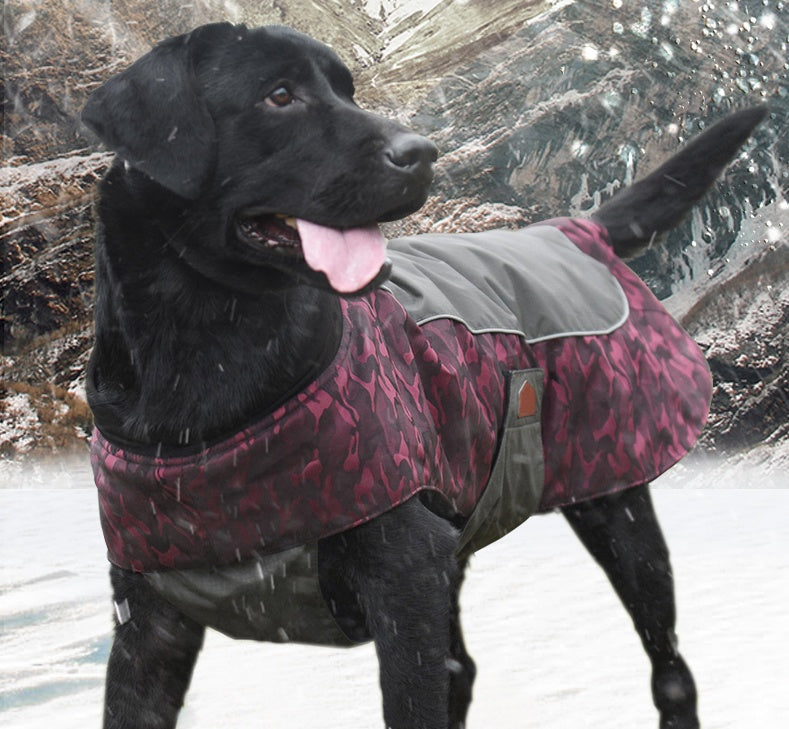 Chaqueta cálida de invierno para perros medianos y grandes.