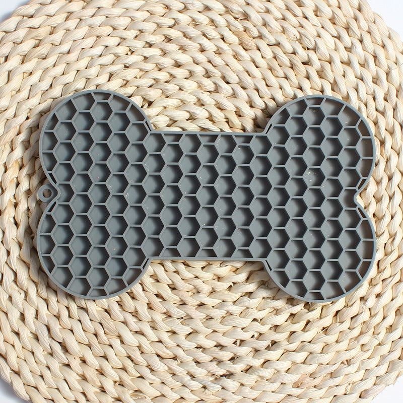 Bone Silicone Licking Dog Slow Food Mat