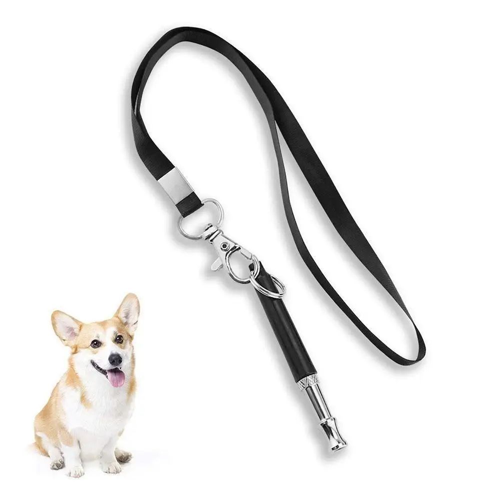 1PCS Dog Trainings Whistle Copper Ultrasonic Pet Dog Training Whistle Portable Keychain Whistle Adjustable Dog Flute Supplies