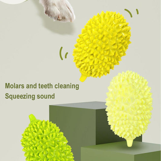 Dog Toys Durian Chew Glue Ball Pet Chewing Toys Dog Tooth Grinding Stick Very Resistant To Biting Teeth Cleaning Balls Puppy Dog Pet Safety Chew Toys Bite-Resistant Puppy Shape Durable Durian