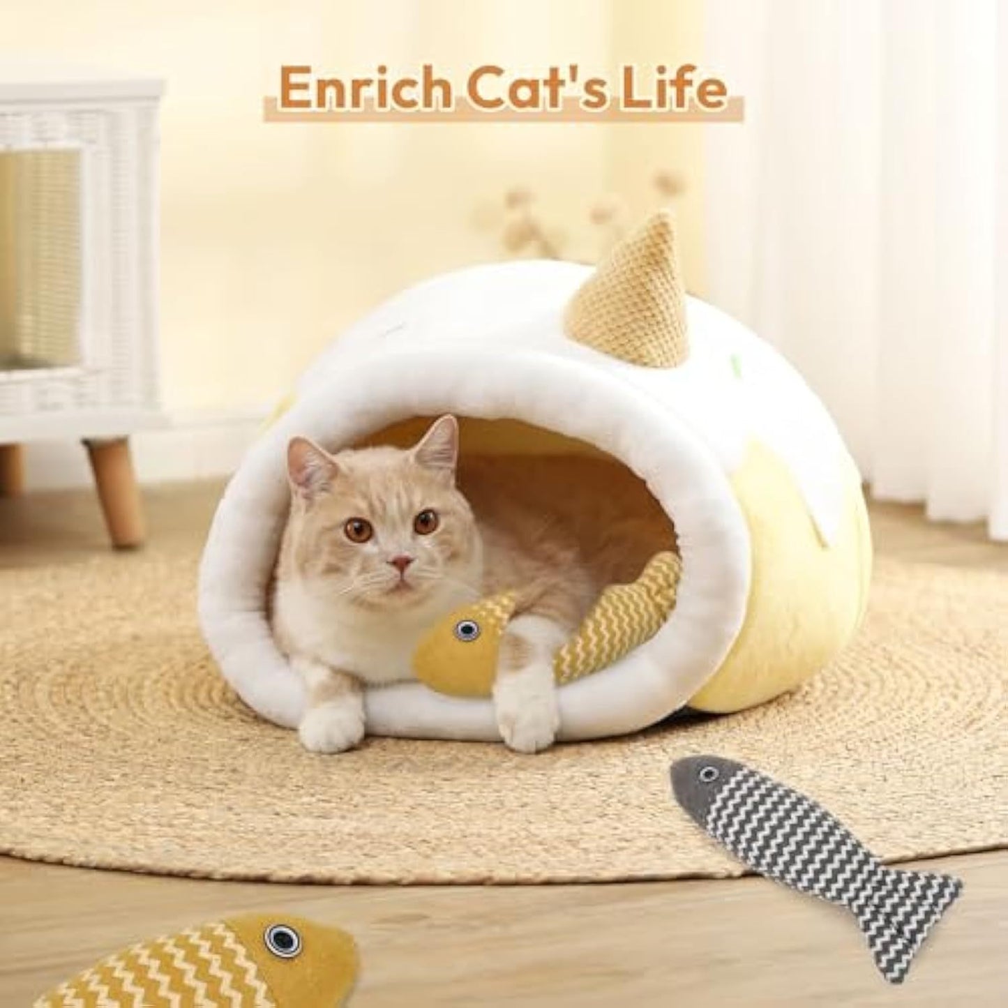 3 pièces jouets d'herbe à chat jouets de chat de poisson jouets de chat d'auto-jeu pour chats d'intérieur et chaton jouet de chat d'herbe à chat jouet interactif de coup de pied d'exercice de chaton pour les chats d'intérieur 