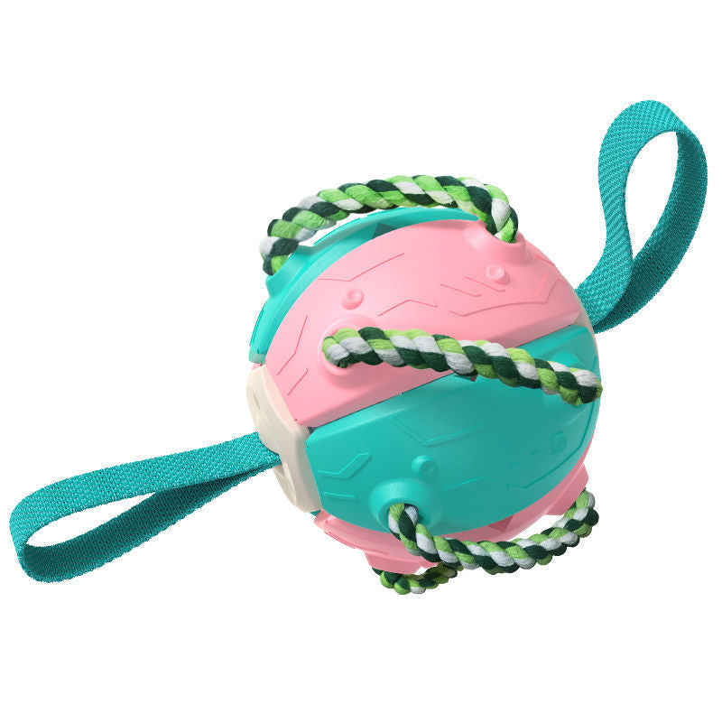 Balón de fútbol interactivo para perros con pestañas, juguete de entrenamiento inflado, pelotas de Border Collie para exteriores, productos para mascotas