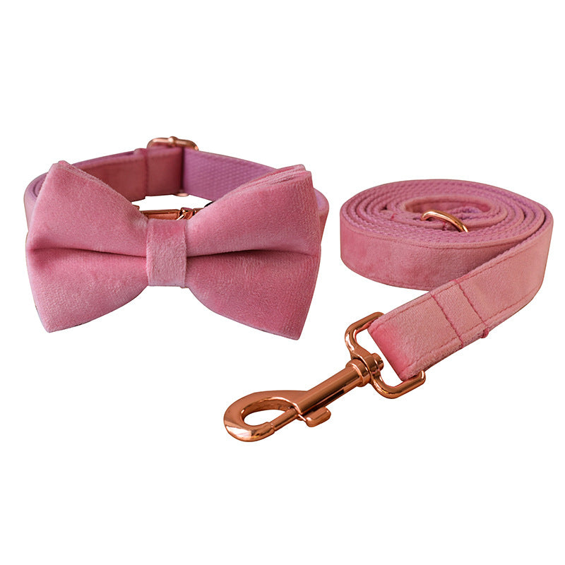 Collier pour chien en velours double couche en microfibre