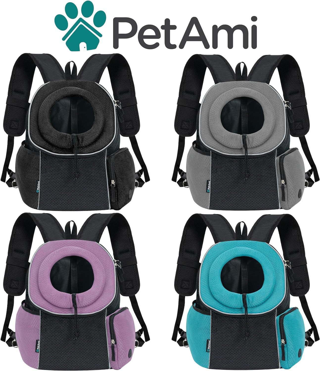 Bolsa de transporte para perros, mochila para perros, bolsa de viaje portátil y transpirable, bolsa de transporte para perros al aire libre, suministros para mascotas