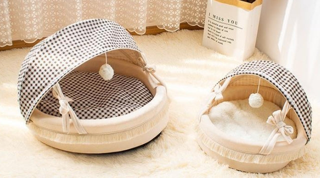 Pet Cradle Four Seasons Kennel Lattice Cat Bed