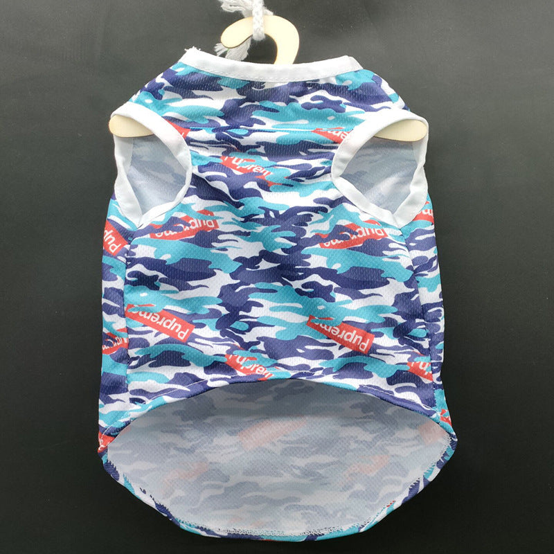 Ropa de chaleco para perros de camuflaje de primavera y verano