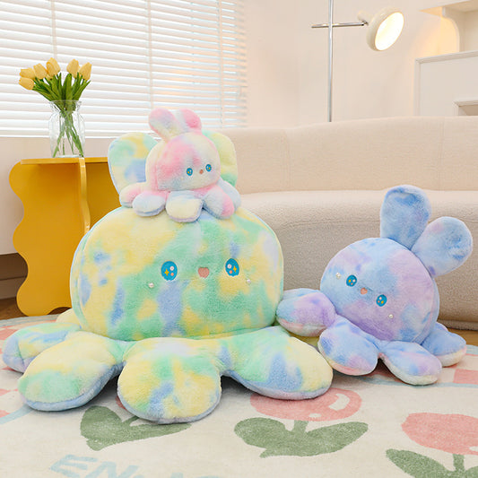 Two-sided Color-changing Octopus Rabbit Doll