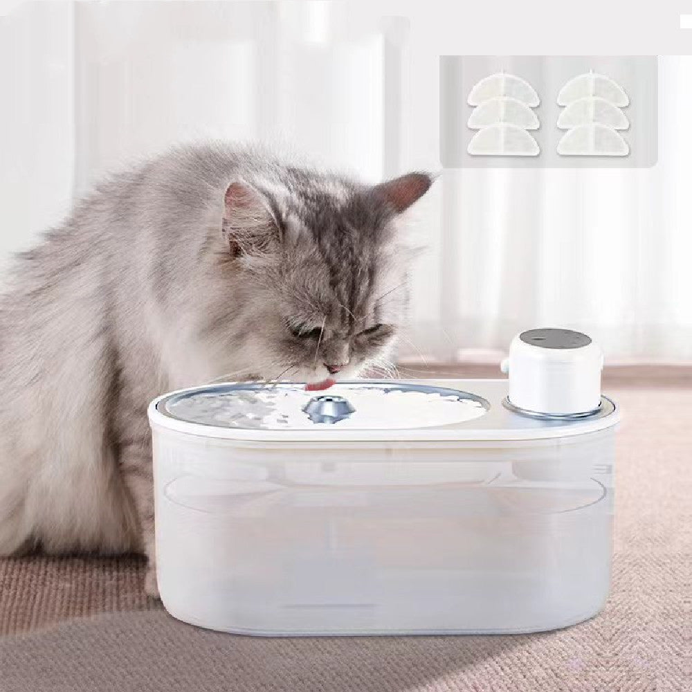 Dispensador de agua para perros y gatos desenchufado, circulación automática, agua para mascotas