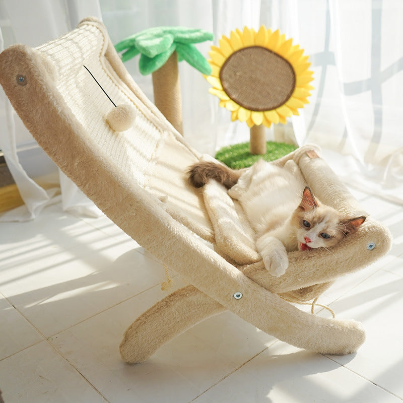 Canapé-lit pour chat, chaise de bain de soleil