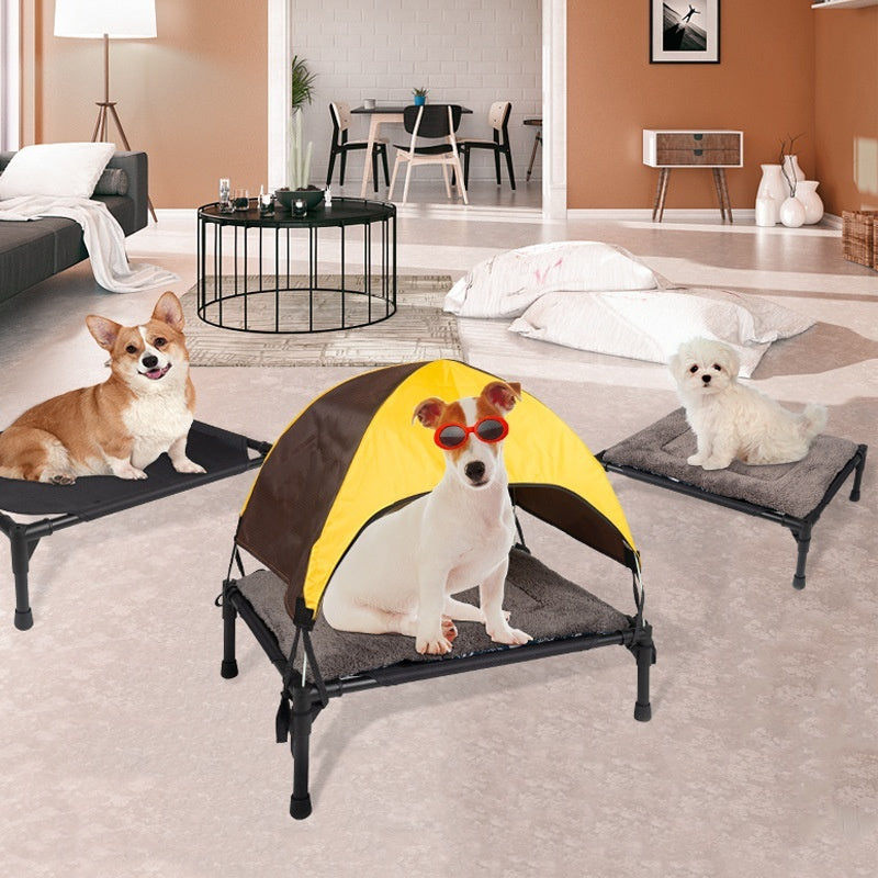 Cama plegable para mascotas para acampar extraíble