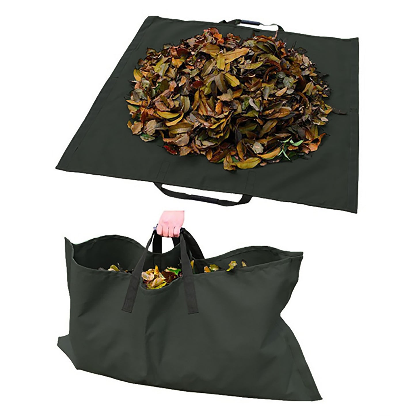 Bâche de stockage de feuilles de jardin, conteneur de déchets de pelouse extérieure, conteneur Recyclable, fourre-tout de jardin robuste, sacs à ordures