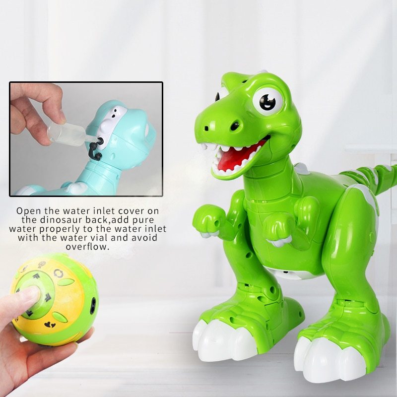 Dinosaure RC Intelligent électronique Spray musique danse 2 couleurs télécommande Dragon animaux Robots jouets pour enfants cadeau 