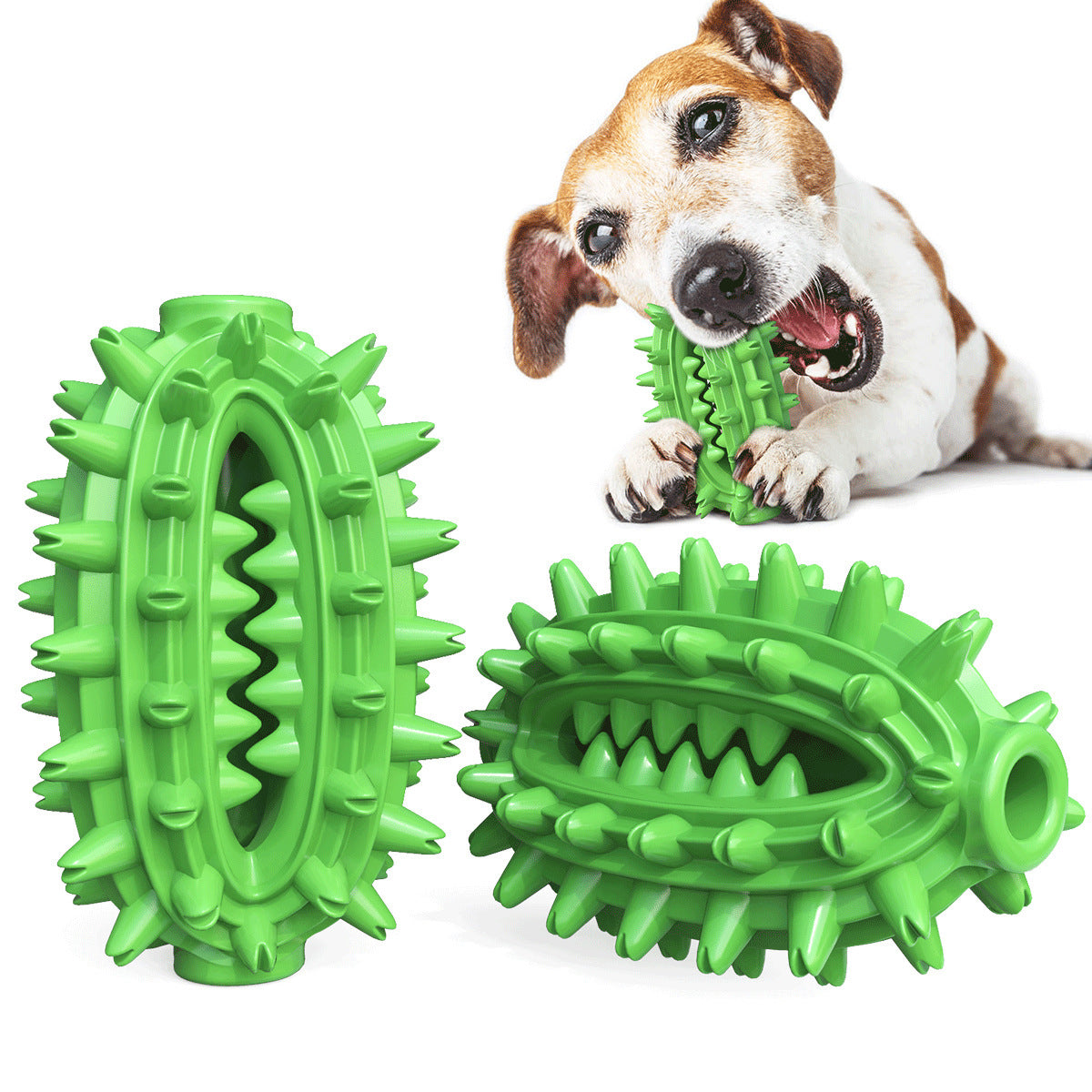 Dog Toothbrush Toys For Aggressive Chewing, Durable Dog Toy Anti Bite Cactus Molar Balls, Dog Toothbrush Stick Toys For Medium To Large Dogs Dental Care Dental Cleaning