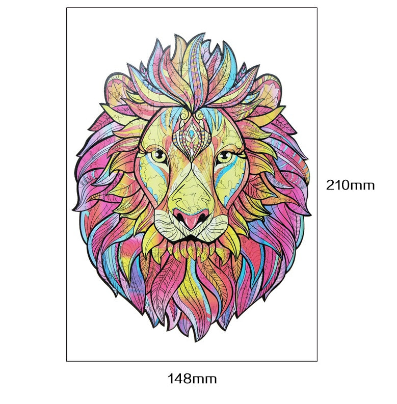 Animal head shape puzzle