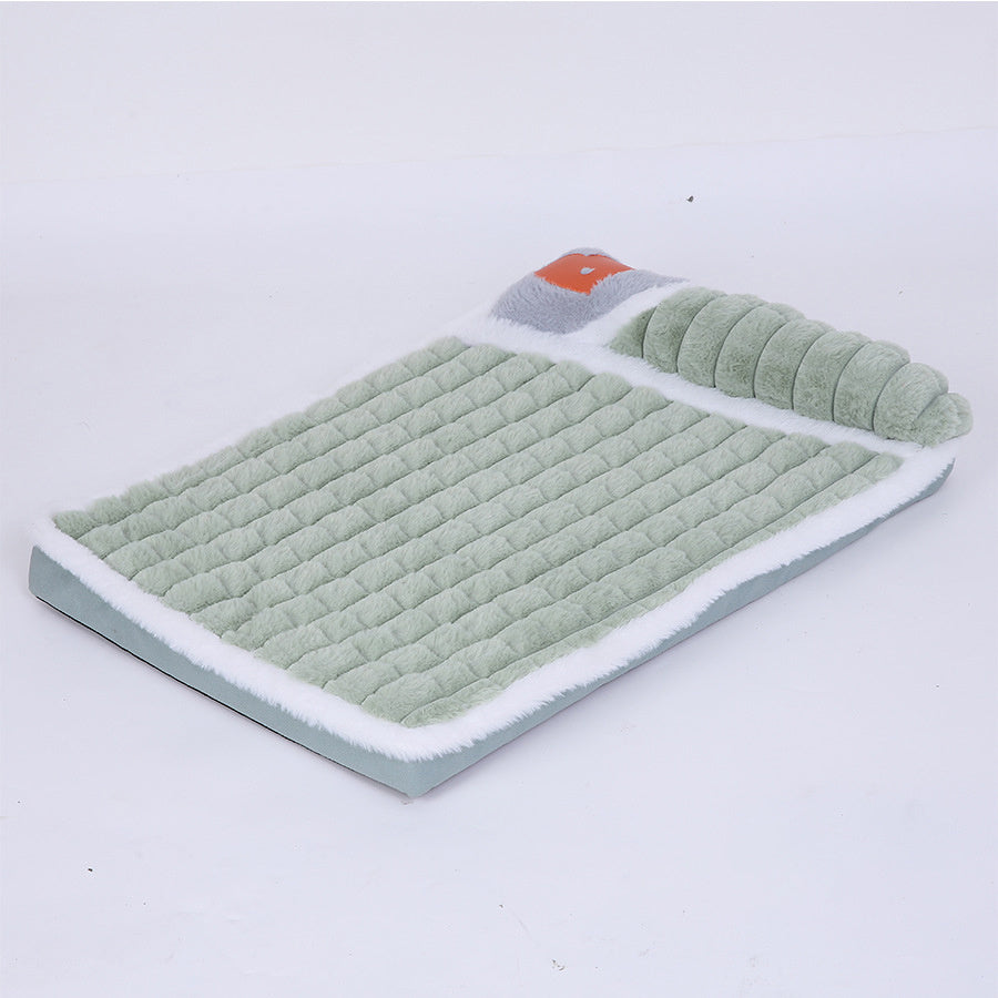 Tapis pour chien chaud et confortable pour l'automne et l'hiver, amovible et lavable, adapté aux grands chiens, lit pour chien, fournitures pour animaux de compagnie 