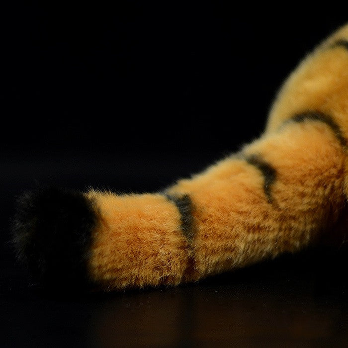 Poupée de tigre du Bengale jaune, jouet en peluche, modèle Animal de Simulation