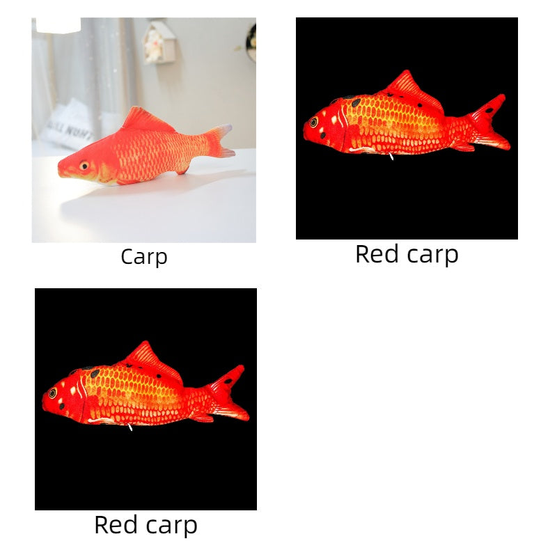 Version sans herbe à chat - Jouet de simulation de poisson sauteur électrique