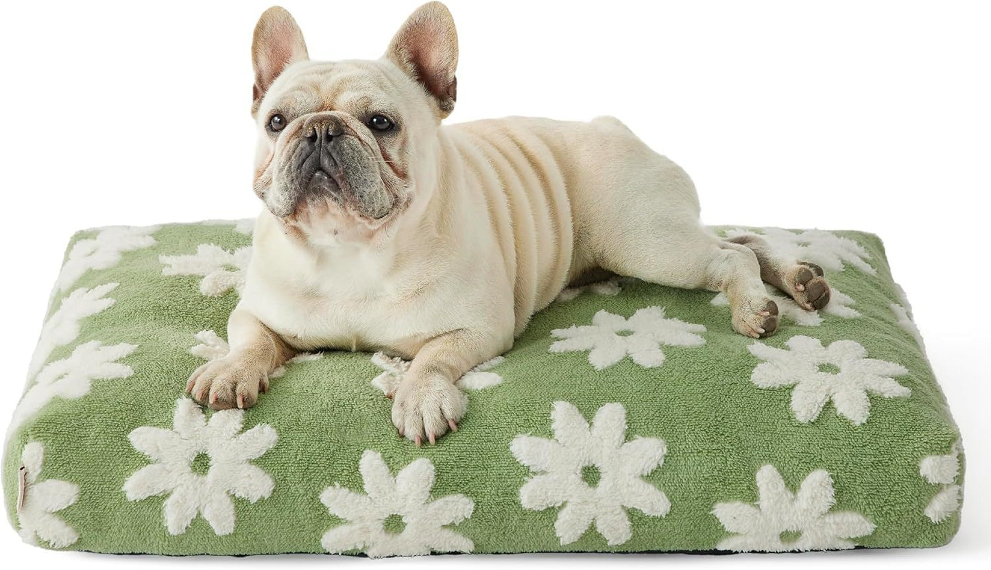 Camas para Perros Cama para Mascotas De Espuma Picada Triturada Gruesa para Perros De Gran Tamaño Cama para Perros Interior con Funda Extraíble Fondo Antideslizante De Felpa Difusa Moderna Y Linda