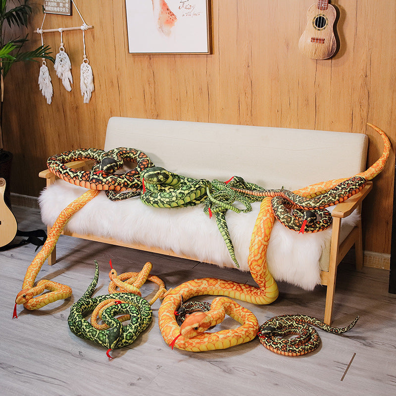 Cartoon Big Snake Plush Toy Large Snake Doll