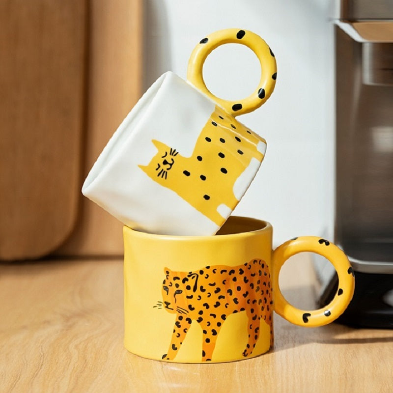 Taza De Café Animal Hogar Lindo Cerámica